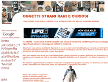 Tablet Screenshot of oggettistrani.com